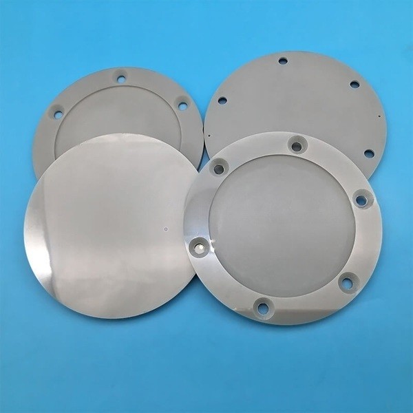 Six-hole ceramic disc -ALN ceramic flange or electronic ceramic material